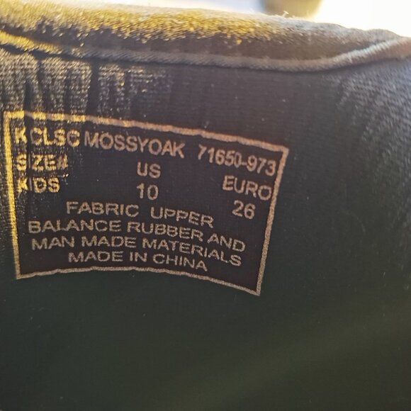 Kids Bogs Classic Mossy Oak Waterproof Boots Size 10 US - Picture 3 of 8